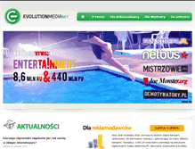 Tablet Screenshot of evolutionmedia.pl